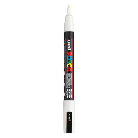 Uni-posca posca marker, velikost pc-3m, širina črte 0,9-1,3 mm, fin, bel, 1 kos