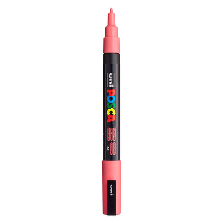 Uni Posca PC3M Acrylic Marker Coral - bullet tip up to 1.3 mm