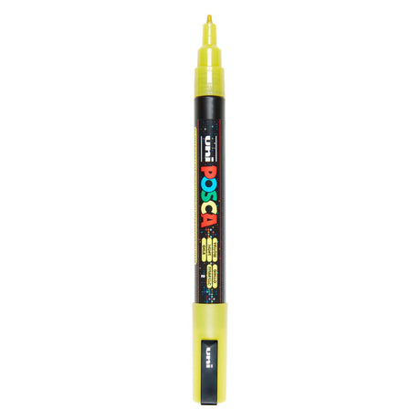 Uni Posca PC3M paint marker glitter yellow - bullet tip up to 1.3 mm