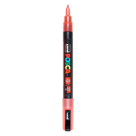 Uni Posca PC3M Paint Marker Glitter Red - bullet tip up to 1.3 mm
