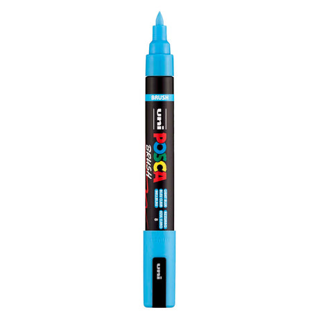 Uni Posca brush marker PC5BR light blue - brush tip 1-4 mm