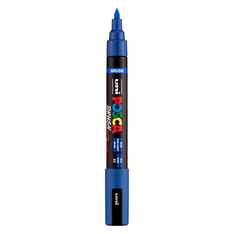 Uni Posca brushmarker PC5BR dark blue - brush tip 1-4 mm