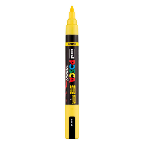 Uni Posca brush marker PC5BR yellow - brush tip 1-4 mm