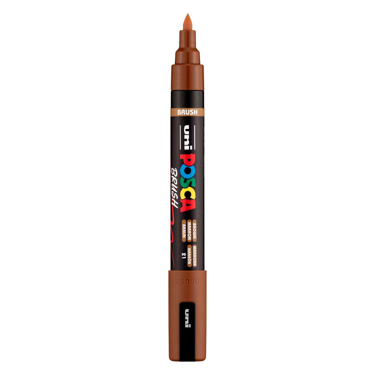 Uni Posca brush marker PC5BR brown - brush tip 1-4 mm