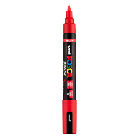 Uni Posca brush marker PC5BR red - brush tip 1-4 mm
