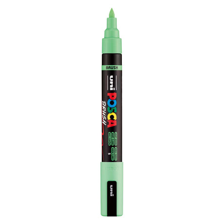 Uni Posca Brush Marker PC5BR Light Green - brush tip 1-4 mm