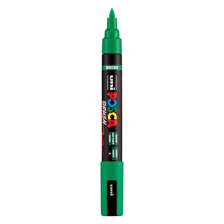Uni Posca brush marker PC5BR green - brush tip 1-4 mm