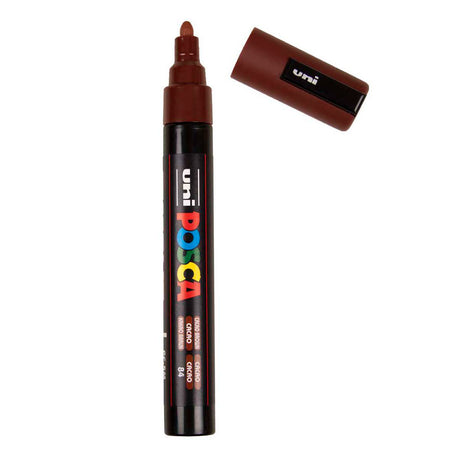 Uni Posca paint marker PC5M cocoa brown - conical tip 2.5 mm
