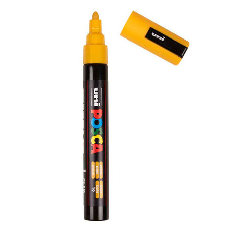 Uni Posca paint marker PC5M ochre - conical tip 2.5 mm