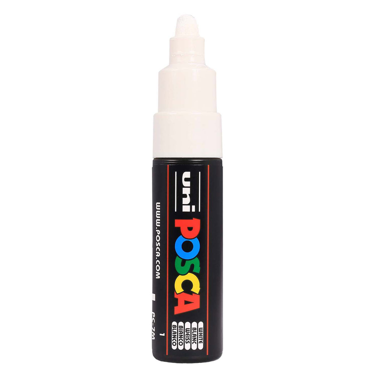 Uni Posca paint marker 7m white - conical tip 4.5mm