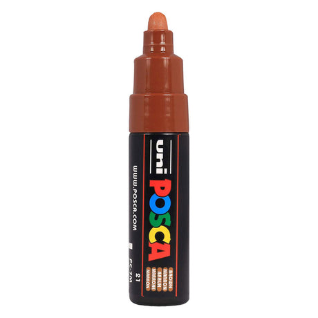 Uni Posca Paint Marker 7m Brown - conical tip 4.5mm