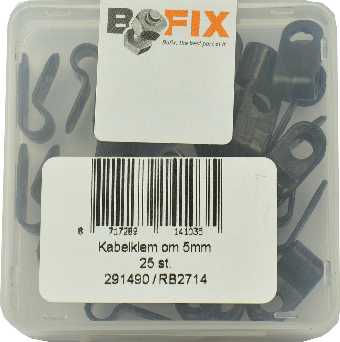 Bofix box cable clamp single 5mm (25 pieces)