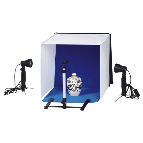 Falcon Eyes Składane pudełko nagraniowe PBK-40AB-2LS 40x40 cm + 2 lampy