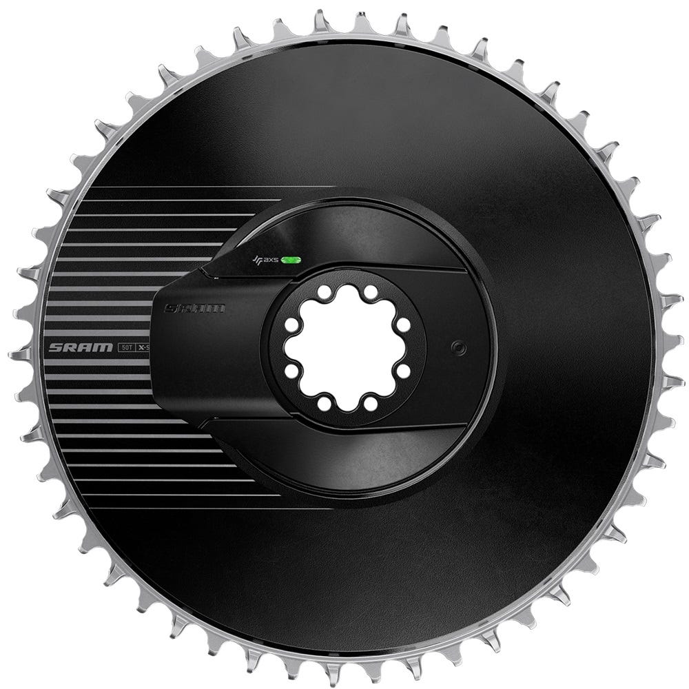 Sram effektmätare röd kit axs aero 48t direktfäste e1 svart silver inkl. blad