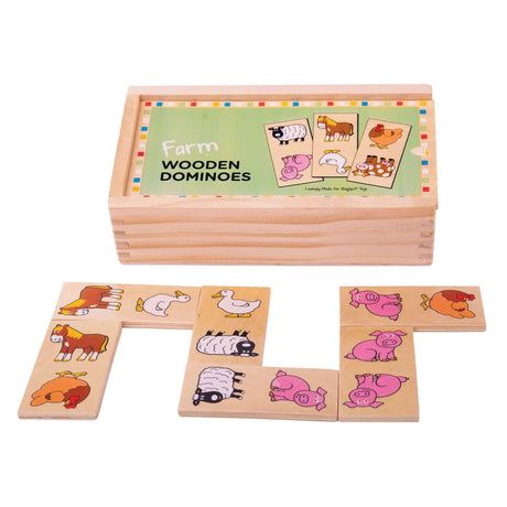 Bigjigs Wooden Domino Farm Animals