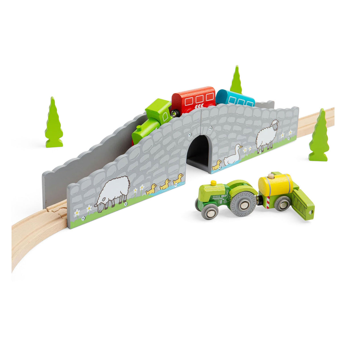 Bigjigs Wooden Railway - Farm Bridge