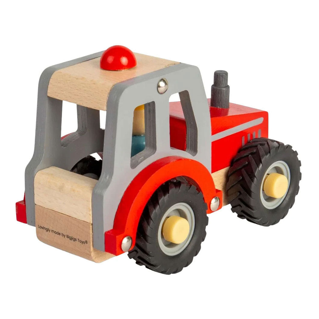 Bigjigs Wooden Red Tractor