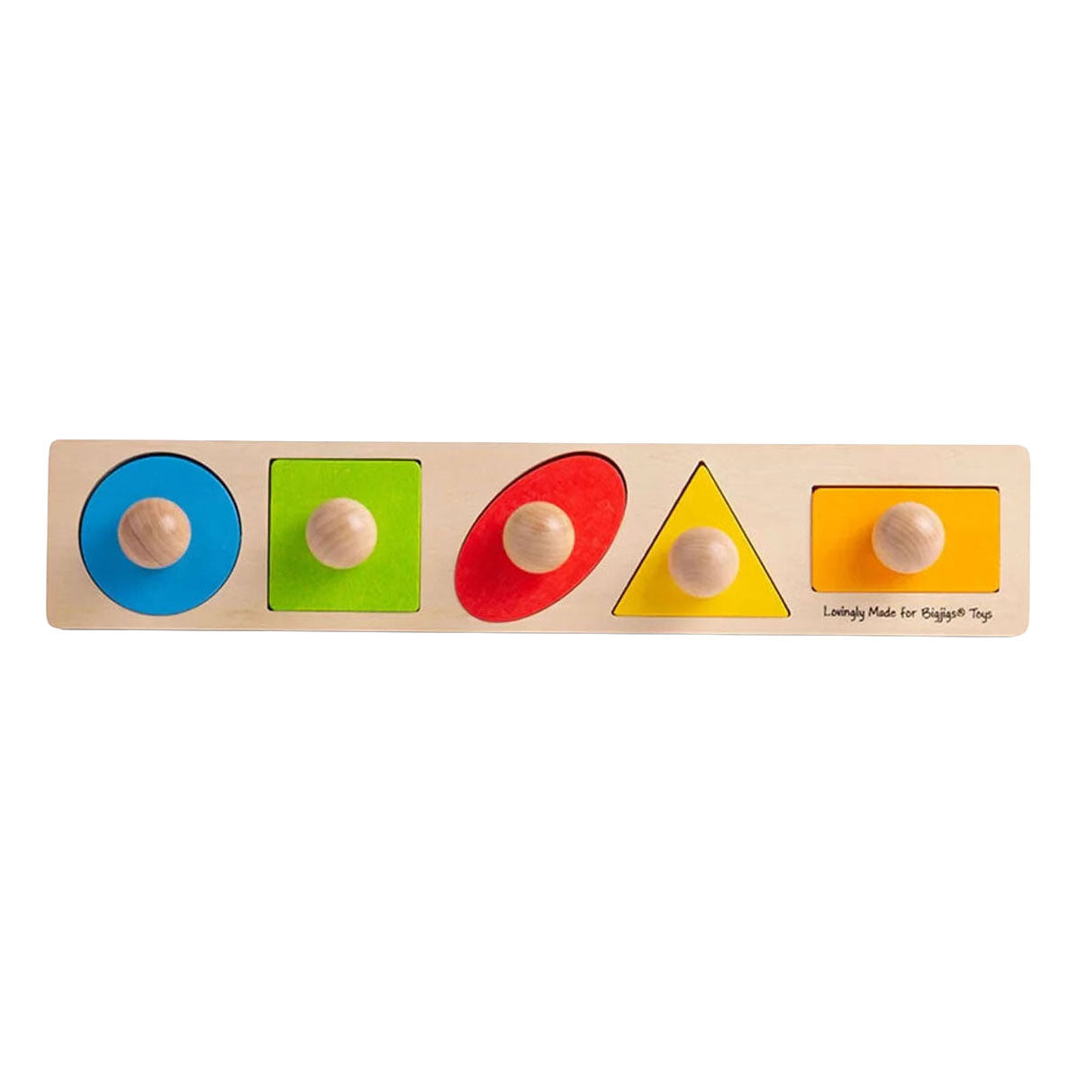 Bigjigs wooden shape puzzle - 5 pc.