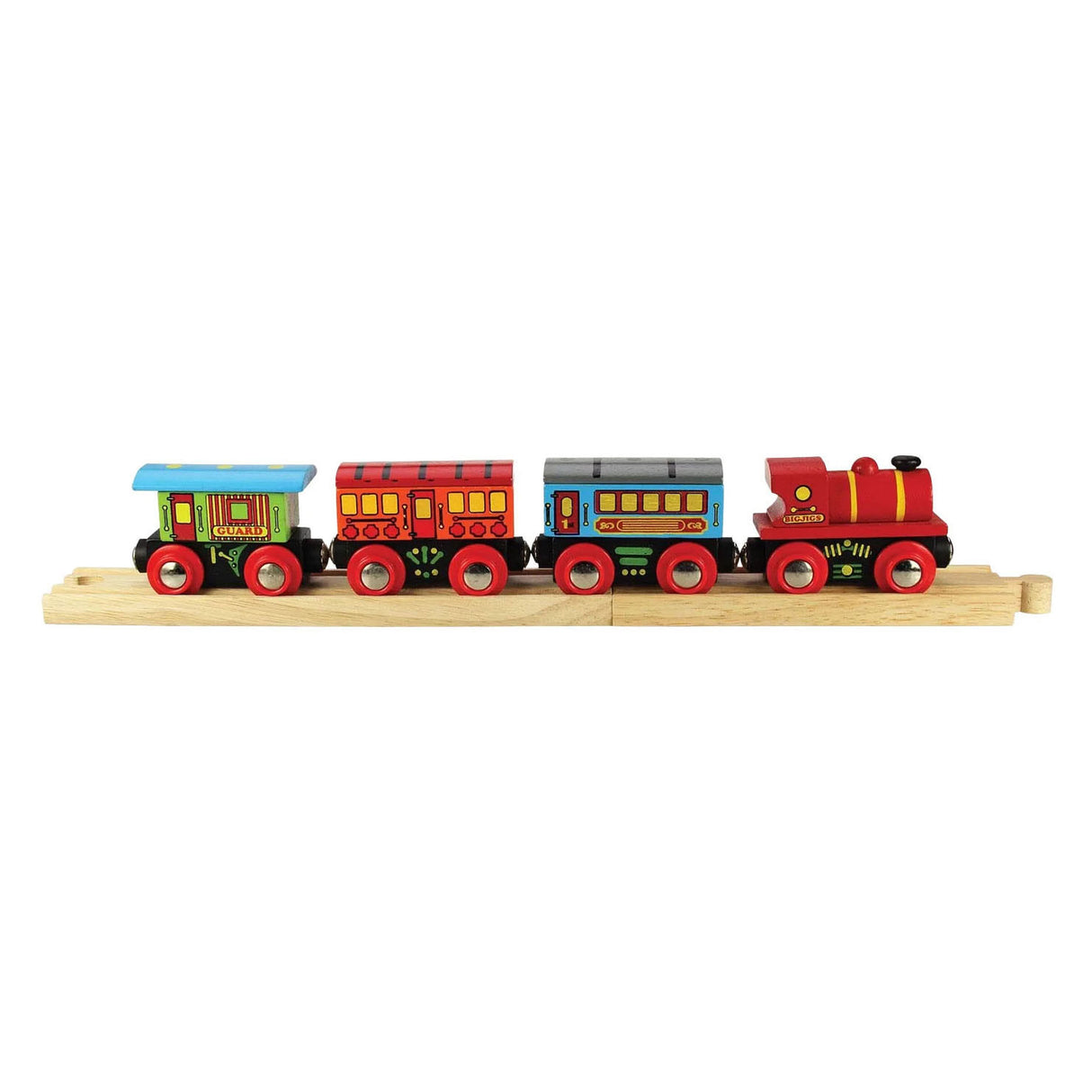 Bigjigs Wooden Passenger Train - 9-piece