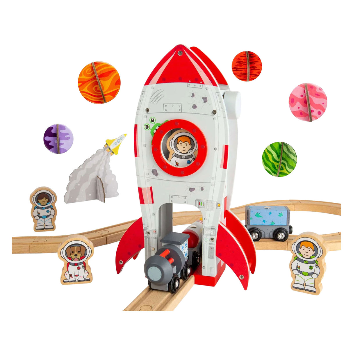 Bigjigs wooden rails - rocket
