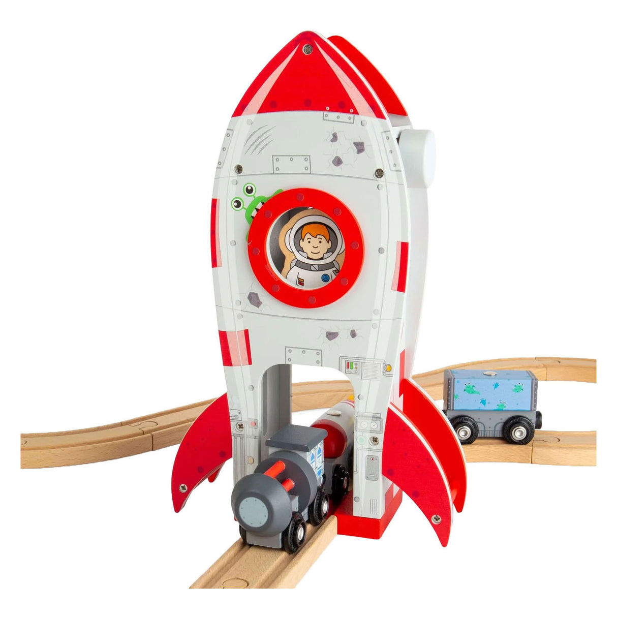 Bigjigs wooden rails - rocket