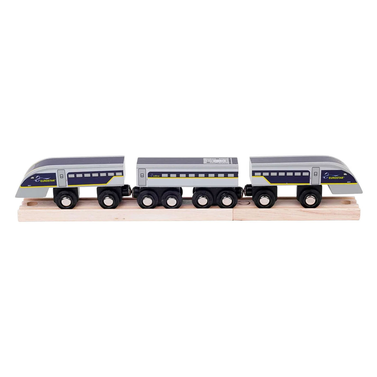 Bigjigs Wooden Eurostar e320 Train - 5-piece set.
