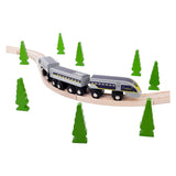 Bigjigs Wooden Eurostar e320 Train - 5-piece set.