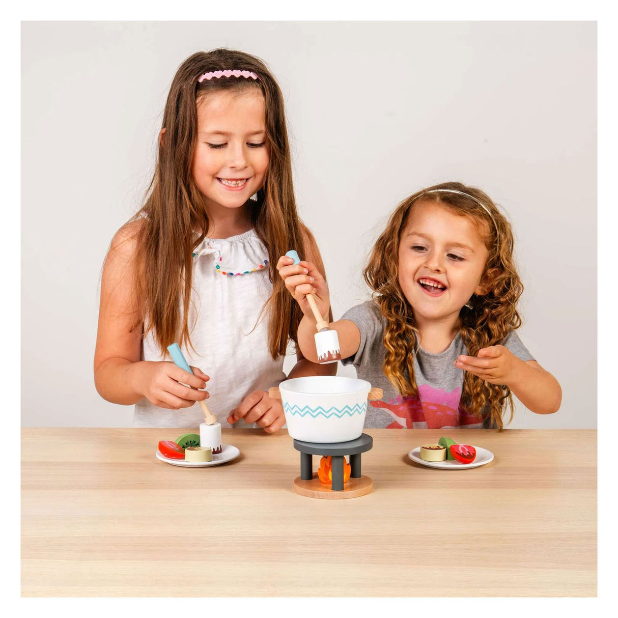Bigjigs Wooden Chocolate Fondue Play Set - 16 pc.