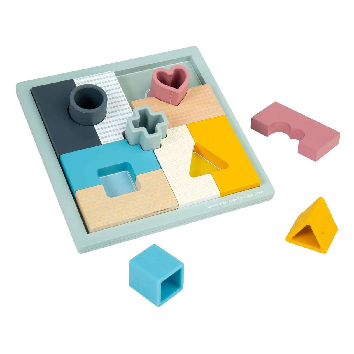 Bigjigs Wooden Mosaic Puzzle - 14pc.