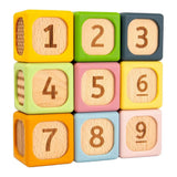 Bigjigs Wooden Soft Sorting Blocks - 9pc.