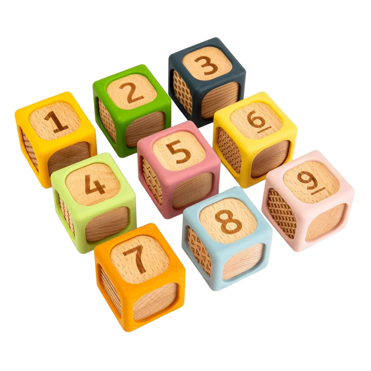 Bigjigs Wooden Soft Sorting Blocks - 9pc.
