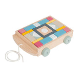 Bigjigs Wooden Blocks Wagon - 29 pc.