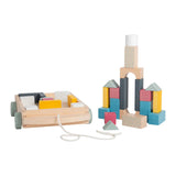 Bigjigs Wooden Blocks Wagon - 29 pc.