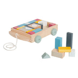 Bigjigs Wooden Blocks Wagon - 29 pc.
