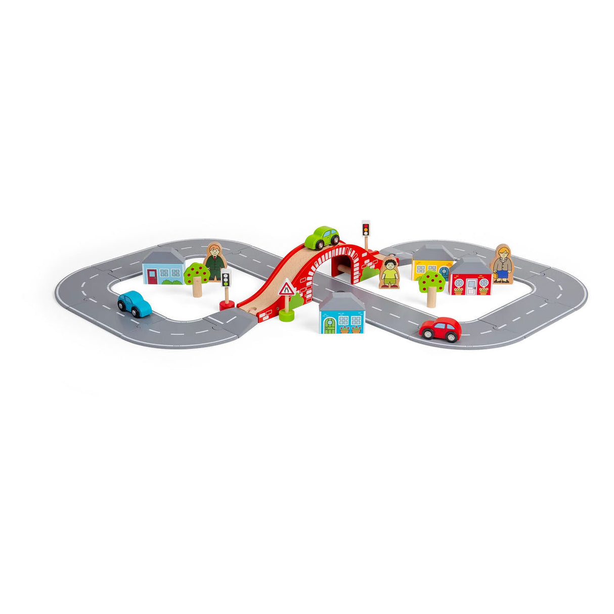 Bigjigs Wooden Road Set - 36pc.
