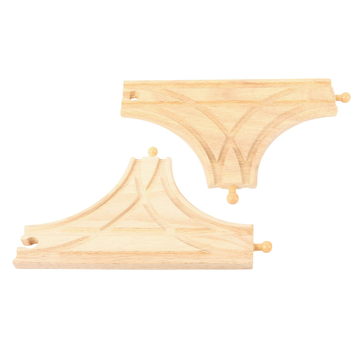 Bigjigs Houten Rails T-splitsing, 2st.