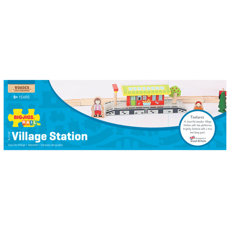 Bigjigs Wood Rails Village Station