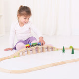 Bigjigs Wooden Rails Viaducto ferroviario, 3dlg.