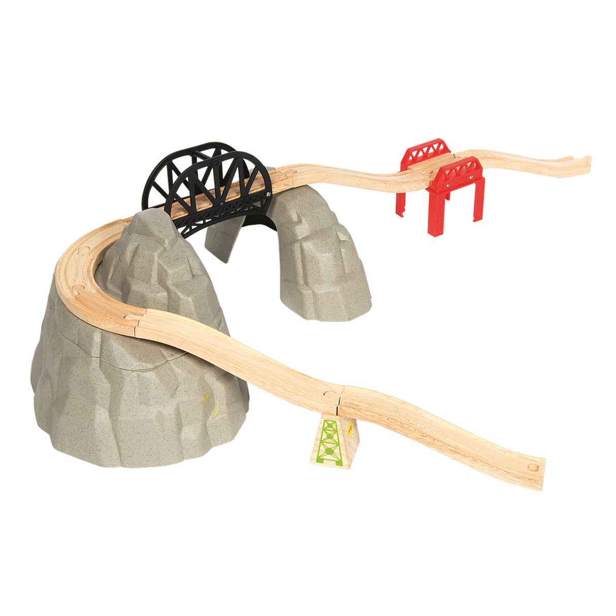 Bigjigs Wood Rails Rocky Mountain Expansion Set, 12dlg.