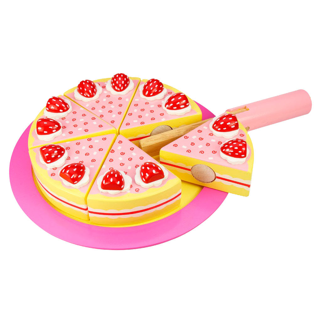 Bigjigs Wooden Birthday Cake Strawberry