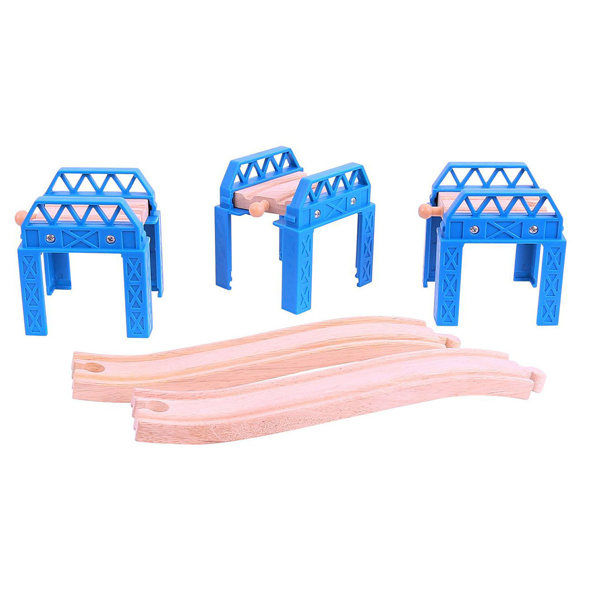 Bigjigs wooden rail bridge parts, 3rd.