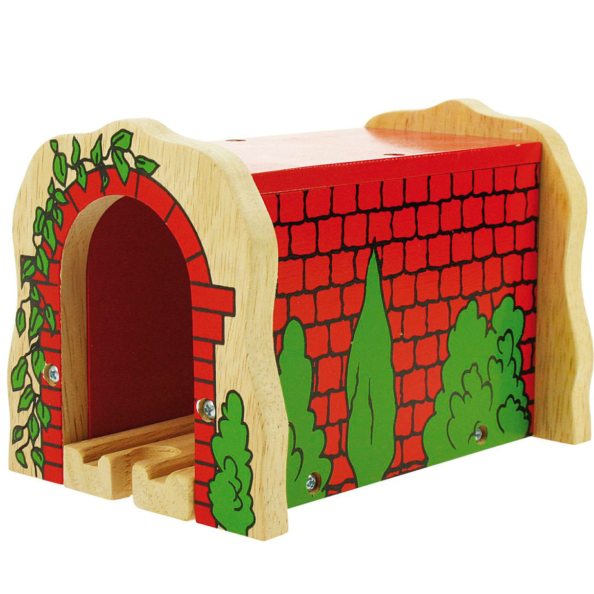 Bigjigs Wooden Rails Red Tunnel