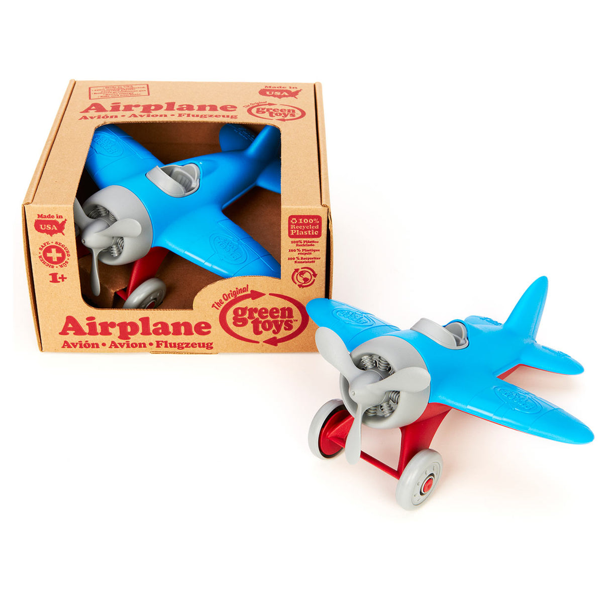 Green Toys Airplane Blue Recyled Plastic