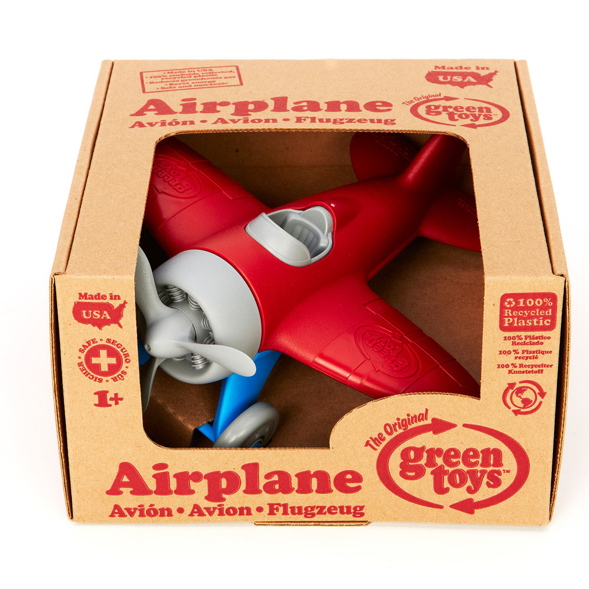 Jouets verts jouets verts jouets en avion rouge