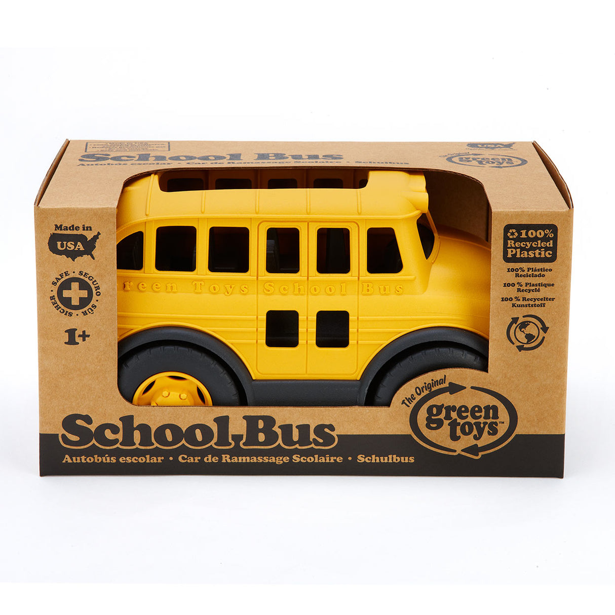 Bus scolaire de voiture jouet toys vert