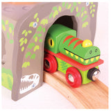 Bigjigs en bois T-Rex Tunnel