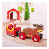 Bigjigs Santa Claus sleigh with reindeer (4)