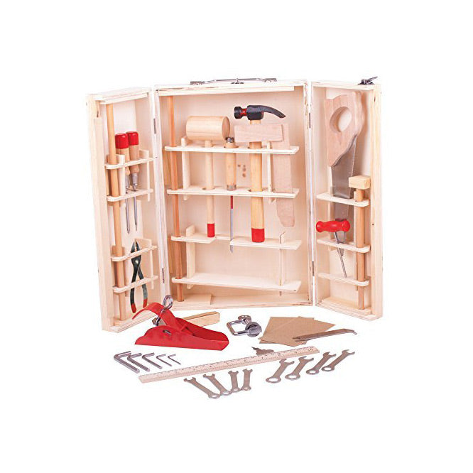 Bigjigs toolbox 28-piece kids