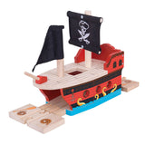 Bigjigs Ship pirate de rails en bois