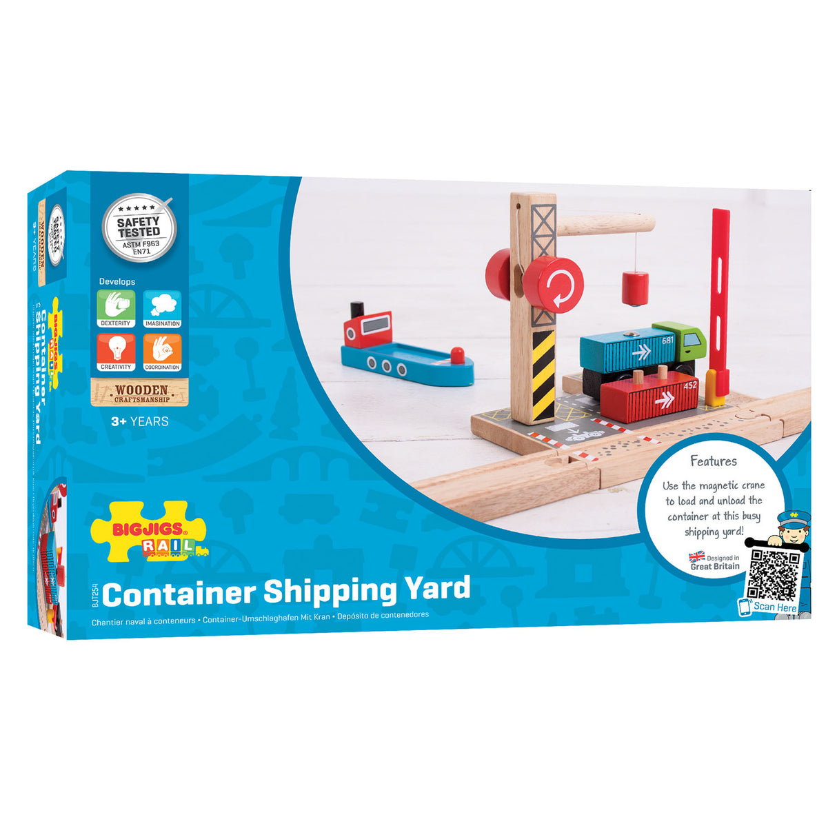 Bigjigs Wooden Rails Container Shipyard